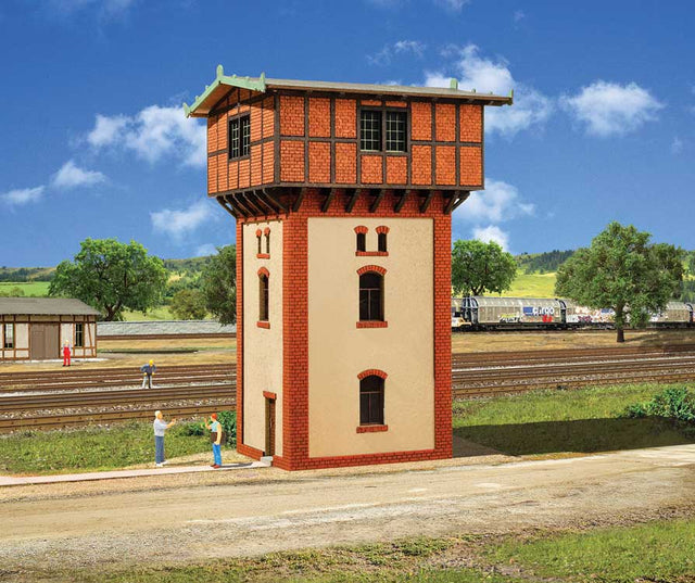 Water Tower -- Polyplate Plastic Kit - 3-3/4 x 3-7/16 x 2-3/16"  9.6 x 8.7 x 14.6cm-1