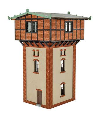 Water Tower -- Polyplate Plastic Kit - 3-3/4 x 3-7/16 x 2-3/16"  9.6 x 8.7 x 14.6cm-2