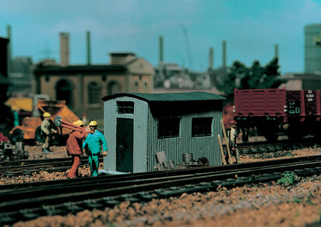 Corrugated Huts -- 2-1/6 x 1-1/16 x 1-5/16"  5.2 x 2.8 x 3.3cm