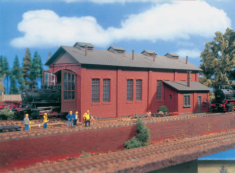 Single-Stall Brick Engine House -- 12-19/32 x 5 x 4-5/8"  32 x 12.6 x 11.8cm