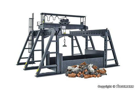 Scrap Loading Facility w/Overhead Crane -- Kit - 8-11/16 x 6-5/16 x 5-1/4"  22 x 16 x 13.4cm