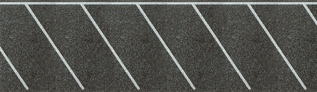 Parking Lot w/Diagonal Stalls - Self-Adhesive -- 40 x 2-13/32"  100 x 6cm