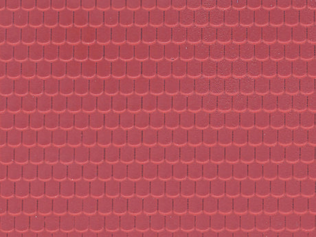 Textured Styrene Sheet -- Red Roof Tile