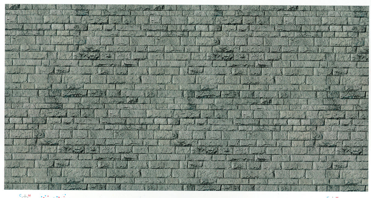 Stone Pattern Embossed Paper Sheet -- Porphyry Gray Brick pkg(10)