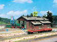 Double Track Engine Shed -- 7-1/2 x 4-5/8 x 3-1/8" 18.7 x 11.6 x 7.6cm