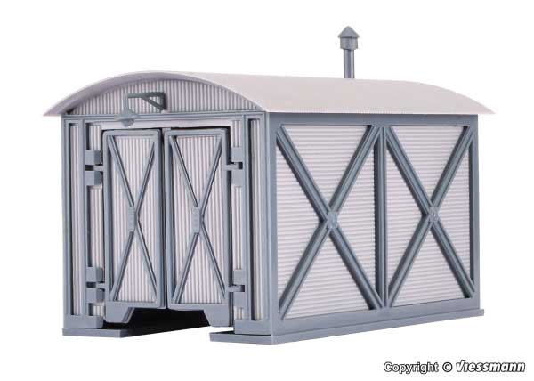 Kof Switcher Locomotive Shed -- Kit - 2-5/8 x 1-9/16 x 1-5/8"  6.7 x 4 x 4.2cm-1