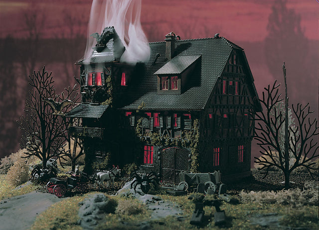 Vampire Villa Haunted Mansion w/Color Weathering Tablets -- 5 x 4 x 4-3/4"  12.5 x 10 x 11.8cm