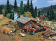 Log Mountain Lodge -- 6-11/16 x 4-1/8" 17 x 10.5cm