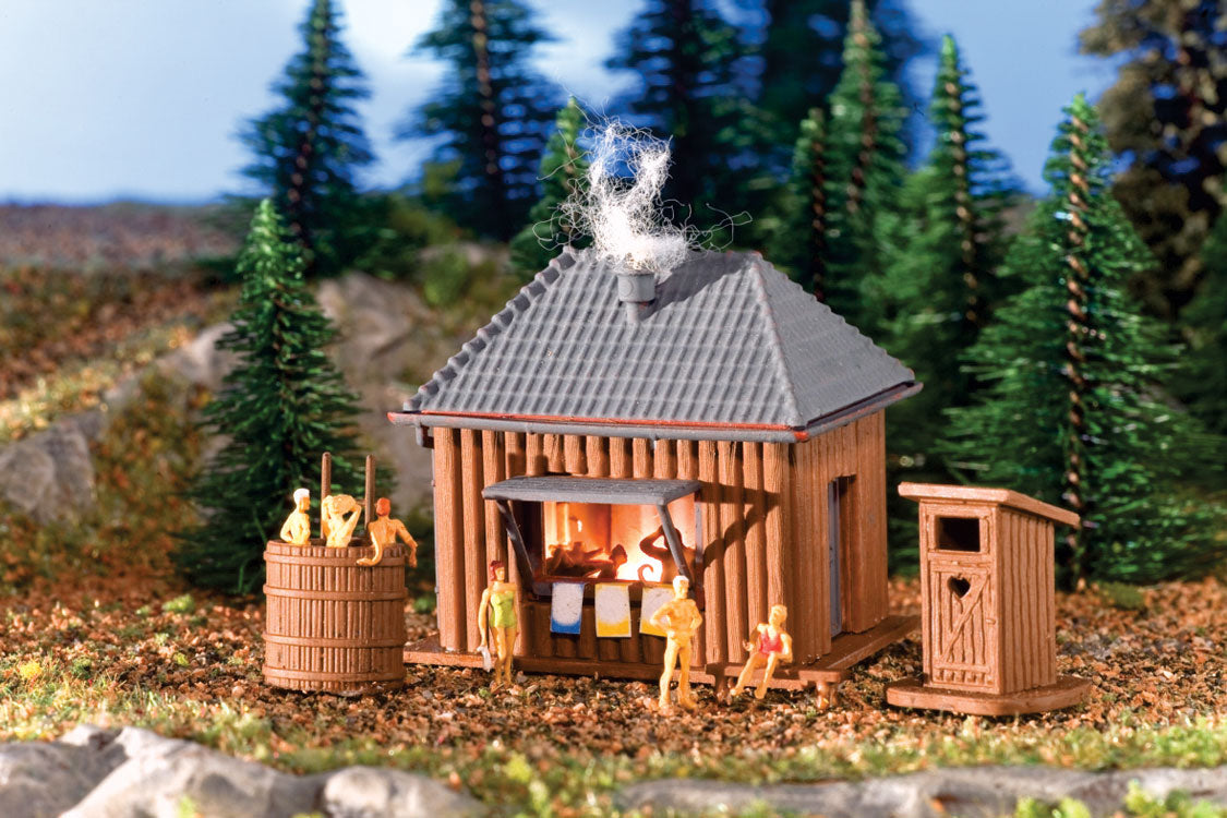 Sauna - Kit (Plastic) -- 1-9/16 x 1-3/4 x 1-3/8"   4 x 4.5 x 3.5cm