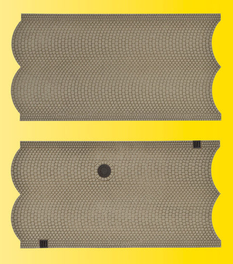 Cobblestone Street Sections -- 5-7/8 x 3-1/8"  15 x 8cm pkg(3)