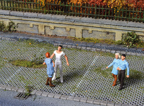 Street Curb w/Inset Parking Space - Stone Art -- 10-3/4 x 2-5/8 x 1/16"  27.3 x 6.6 x .2cm-1