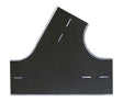 Weathered Asphalt Street 60-Degree Intersection -- 8-11/16 x 7-11/16"  22 x 19.5cm