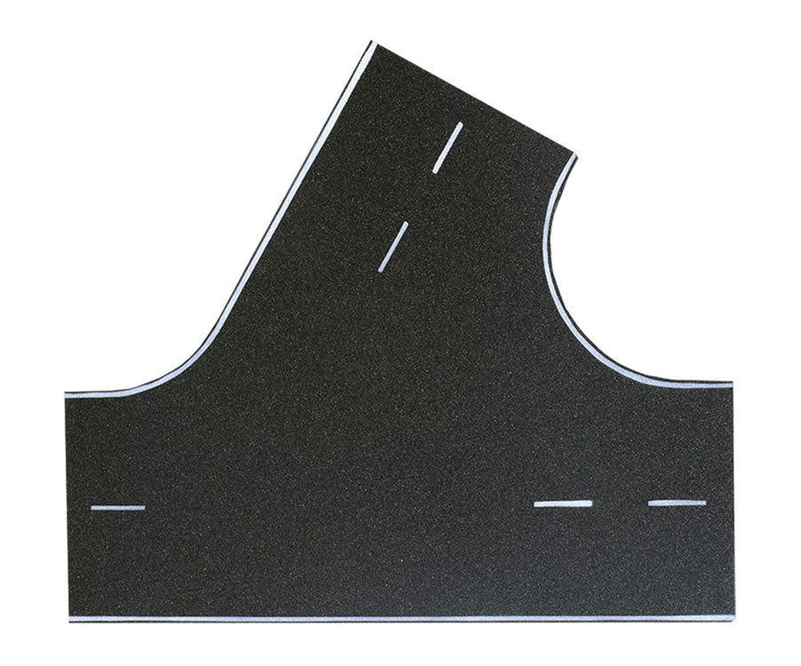 Weathered Asphalt Street 60-Degree Intersection -- 8-11/16 x 7-11/16"  22 x 19.5cm