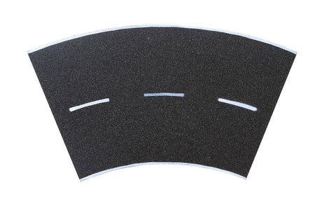 Weathered Asphalt Street 45 Degree Curve -- 11-13/16"  30 cm Radius, 14-15/16 x 14-15/16"  38 x 38cm
