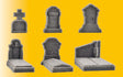 Stone Art -- Tombstones pkg(6)