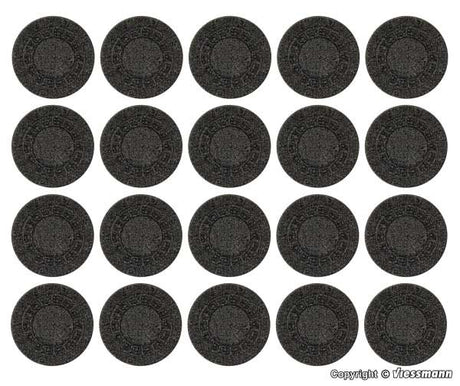 Manhole Covers - Stone Art -- pkg(20)