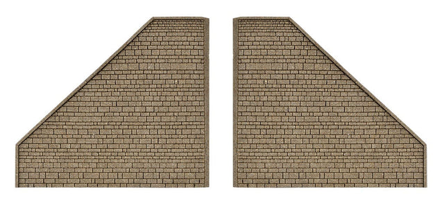 Wing Walls -- Matches Single-Track Tunnel Portal #770-48600, 2 Pieces
