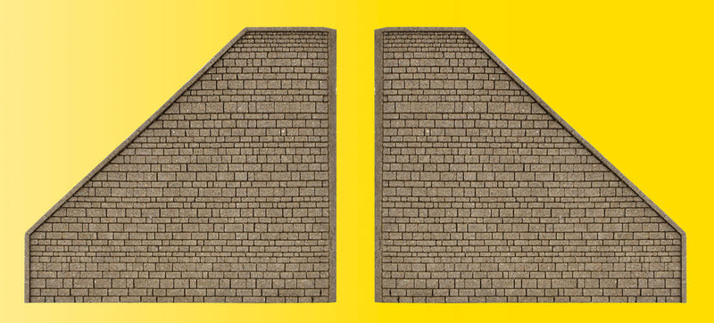 Wing Walls -- Matches Single-Track Tunnel Portal #770-48700, 2 Pieces
