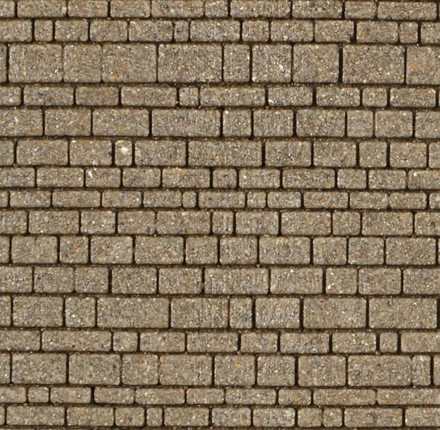 Rubble Masonry Wall -- 10-1/4 x 6-11/16"  26 x 17cm
