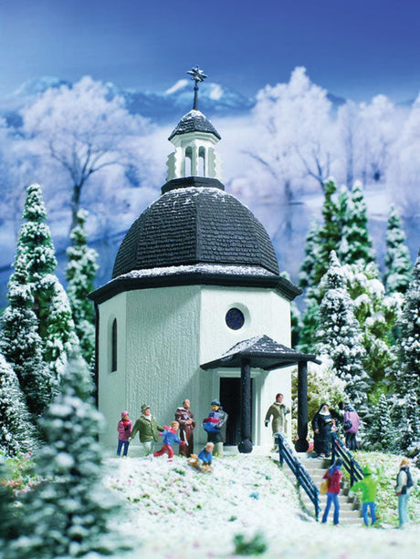 Silent Night Memorial Chapel - Kit (Plastic) -- 1-7/16 x 2 x 3-1/8"  3.6 x 5 x 7.9cm