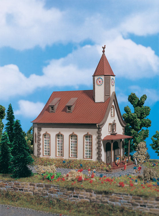 Village Church -- 4-9/16 x 3"  11.6 x 7.7cm