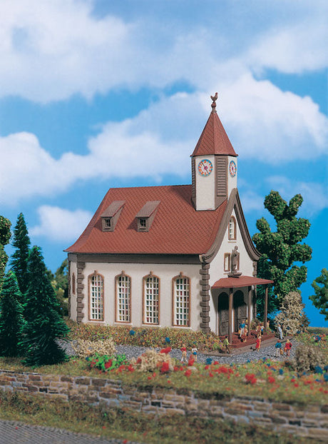 Village Church -- 4-9/16 x 3"  11.6 x 7.7cm