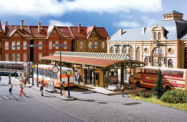 Modern Bus Station Without Bus - Kit