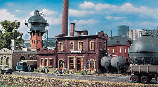Heating Plant "Heizwerk" -- 10 x 5-13/64 x 12"  25 x 13 x 30cm