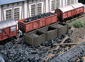 Coal Bin -- 4-13/32 x 1-13/32 x 15/16"  11 x 3.5 x 2.3cm