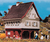 Small House -- 2 x 1-1/2 x 2-1/8"  5 x 3.8 x 5.3cm