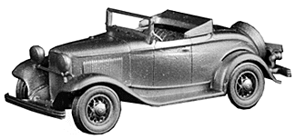 Automobile 1932 -- Roadster (Top Down)