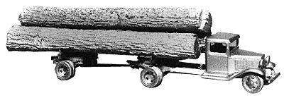 American Light Trucks - 1934 -- Log Truck w/Logs