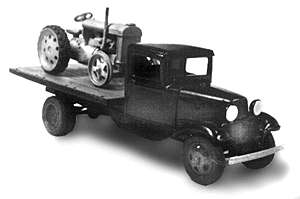 American Light Trucks - 1934 -- Flatbed Tractor Truck with Load