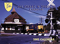 2002 Calendar -- Delaware & Hudson Railroad