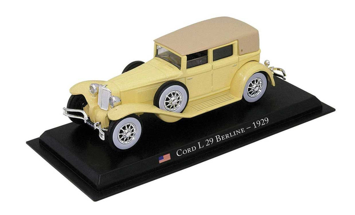 1929 Cord L-29 Berline - Assembled -- Yellow, Beige