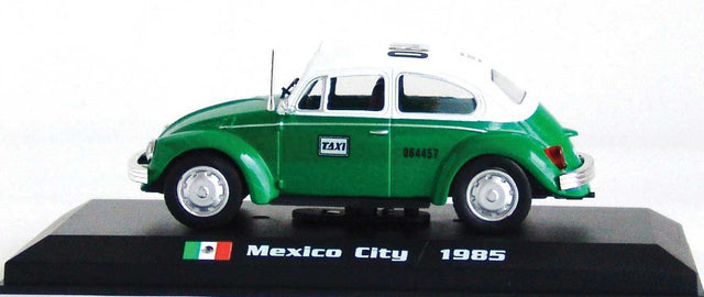 1985 Volkswagen Beetle - Assembled -- Mexico City Taxi (white, green)