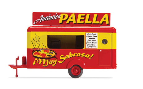 Concession Trailer - Assembled -- Paella (red, yellow; Spanish Lettering)