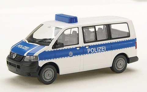 European Emergency - Police Vehicles - Volkswagen -- T5 Police (white w/blue Stripe)