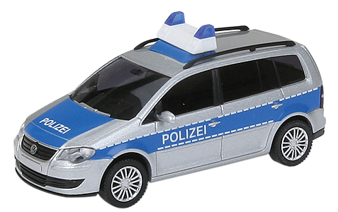European Emergency Police Vehicles Volkswagen -- Touran Police Car (blue, silver)