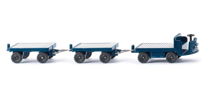 1956-1969 Still Electric Truck w/2 Trailers - Assembled -- Green