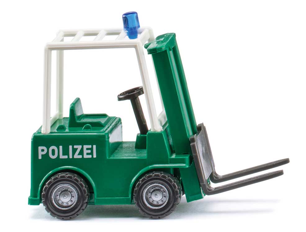 1960-1972 Forklift - Assembled -- Police (green, white, German Lettering)