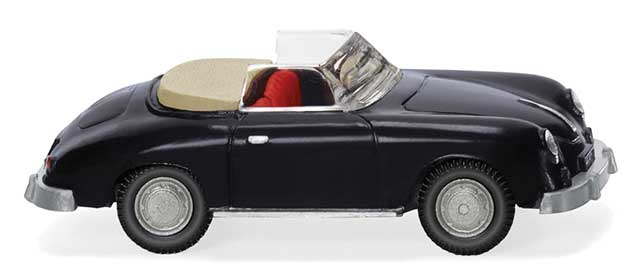 1955-1959 Porsche 356 Convertible - Assembled -- Black