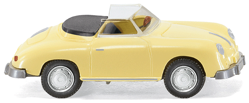 Porsche 356 Convertible -- Yellow