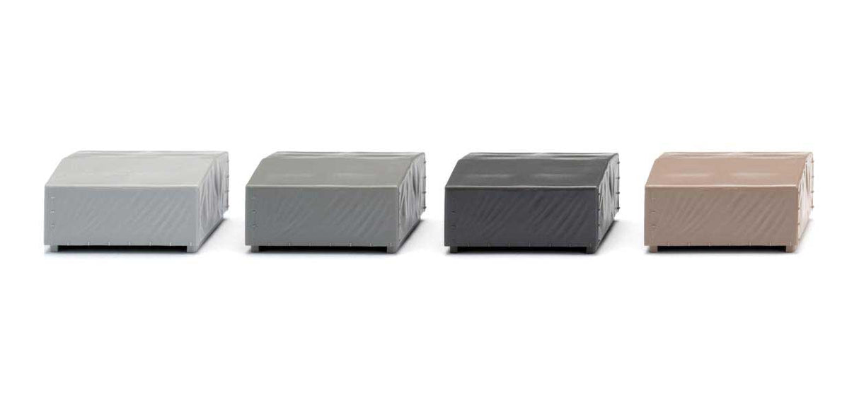Rooftop Carrier for Opel Blitz and Hanomag Vehicles -- 1 Each Gray, Medium Gray, Dark Gray, Beige pkg(4)
