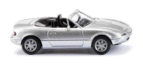 Mazda MX 5 Convertible - Assembled -- Top Down (metallic silver)