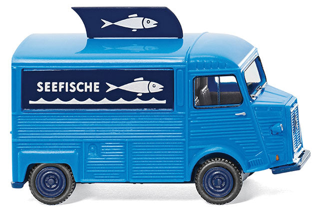 1947 Citroen HY Cargo Van - Assembled -- Seefische (blue, German Lettering)