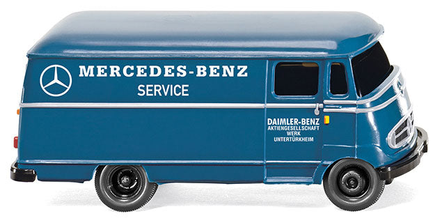1955 Mercedes-Benz L 319 Delivery Cargo Van - Assembled -- Mercedes-Benz Service (blue, white)