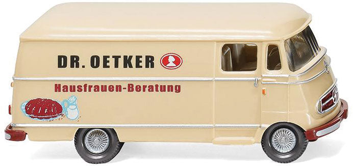 1955 Mercedes-Benz L 319 Cargo Van - Assembled -- Dr. Oetker (beige, red, black, German Lettering)