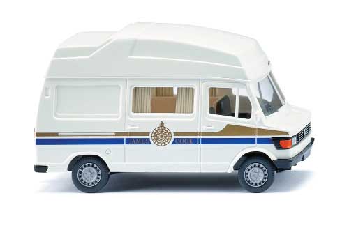 1982-1988 Mercedes-Benz 207 D Camper Van - Assembled -- James Cook (white, gold, blue)