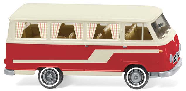 1957-1961 Borgward B611 Passenger Van-Camper - Assembled -- Red, White